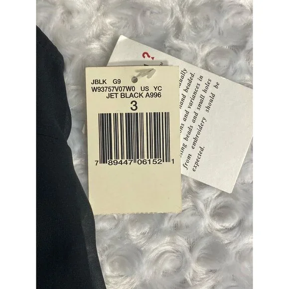 Guess Beaded Dressy Tank Beaded Size 3 Jet Black - Picture 4 of 13